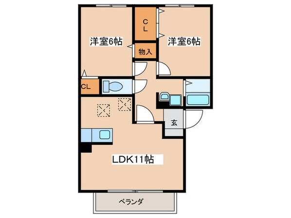 マイルドリ－・セイバリ－の物件間取画像